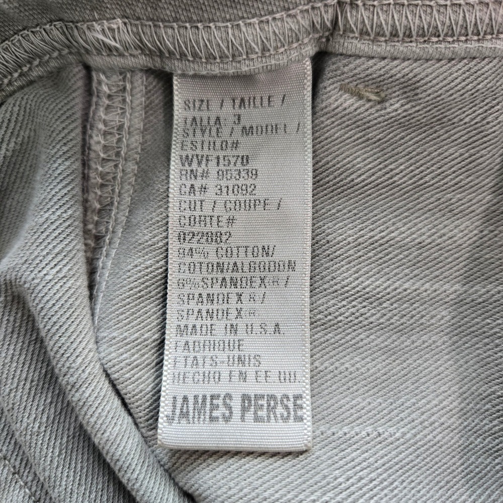 James Perse Jogger Estilo Pants Size 6 Grey Khaki Cotton Pockets Utility #1029 - Picture 9 of 9